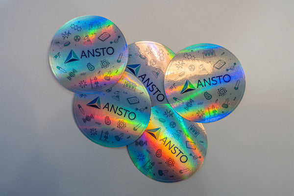 ANSTO holographic sticker