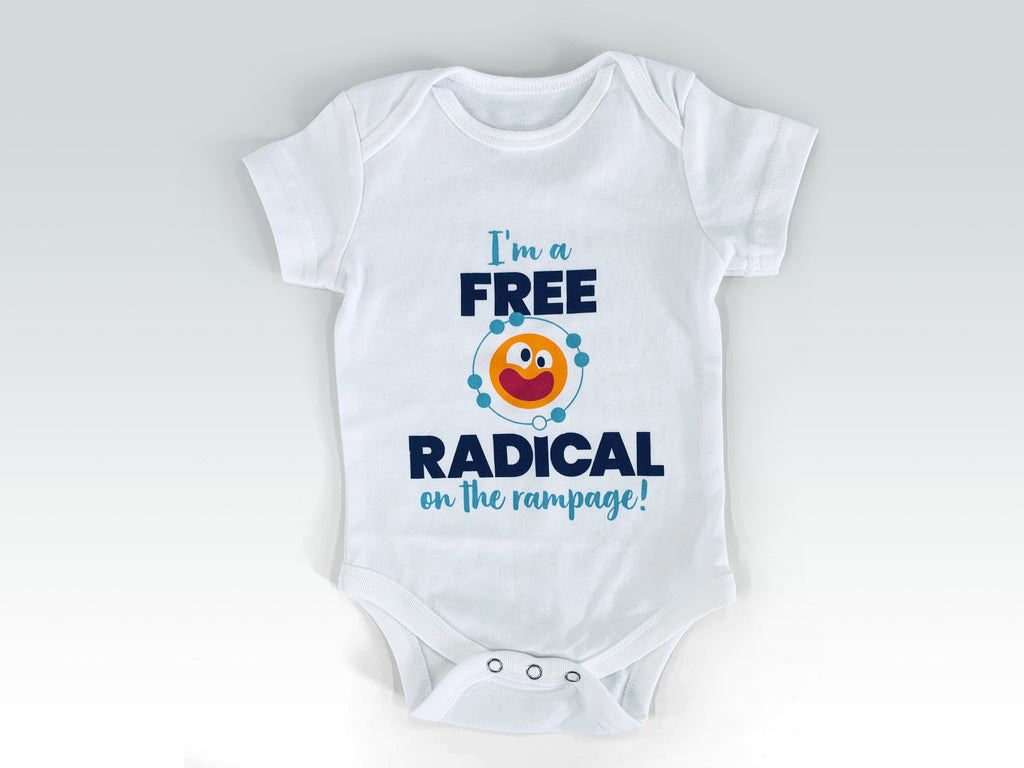 Free radical baby romper