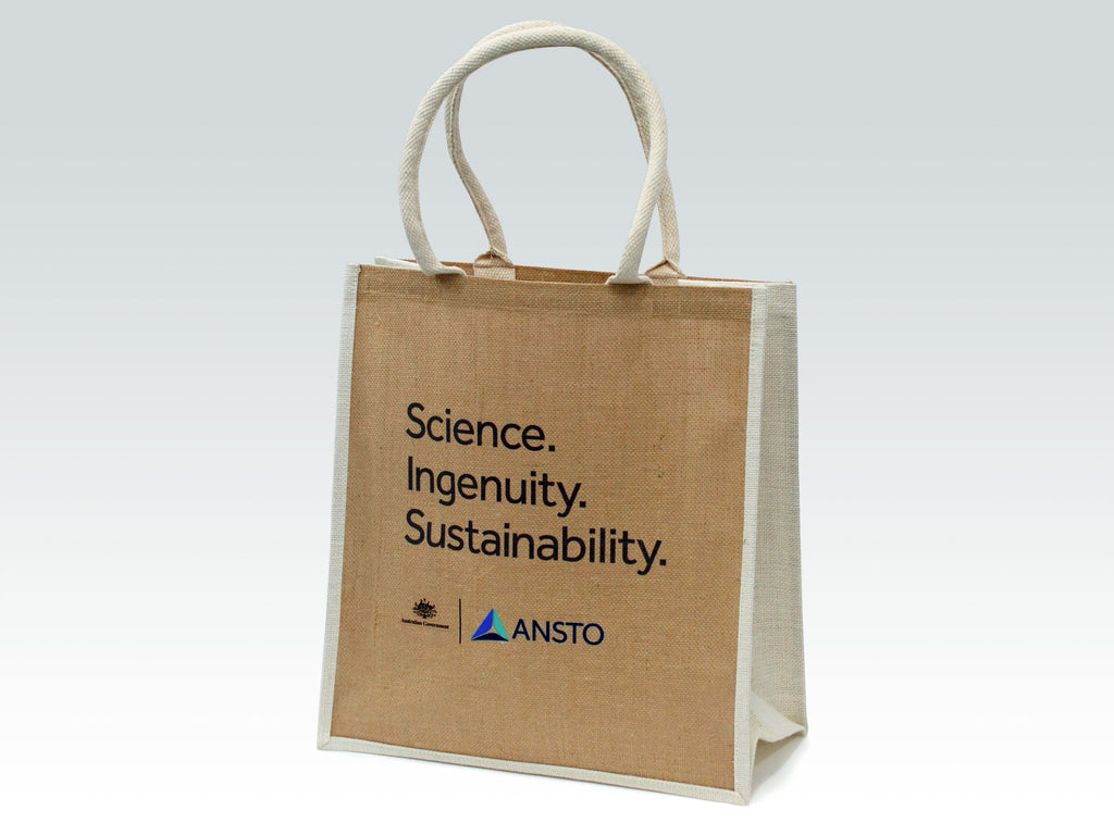 Eco hessian carry bag
