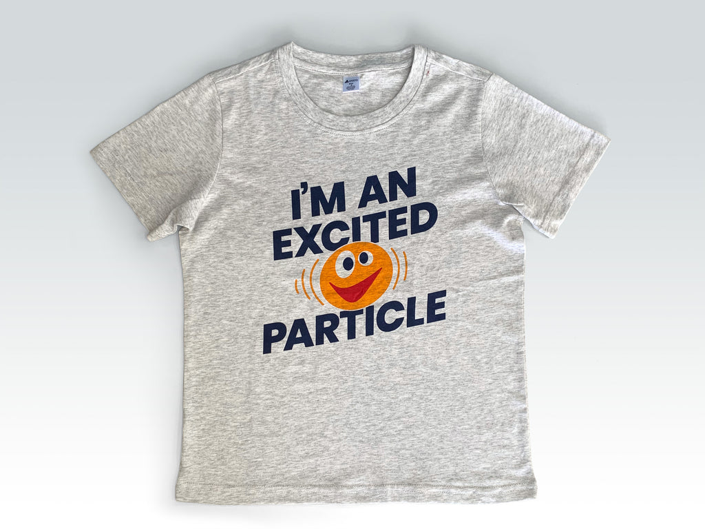 Excited Particle kids tee